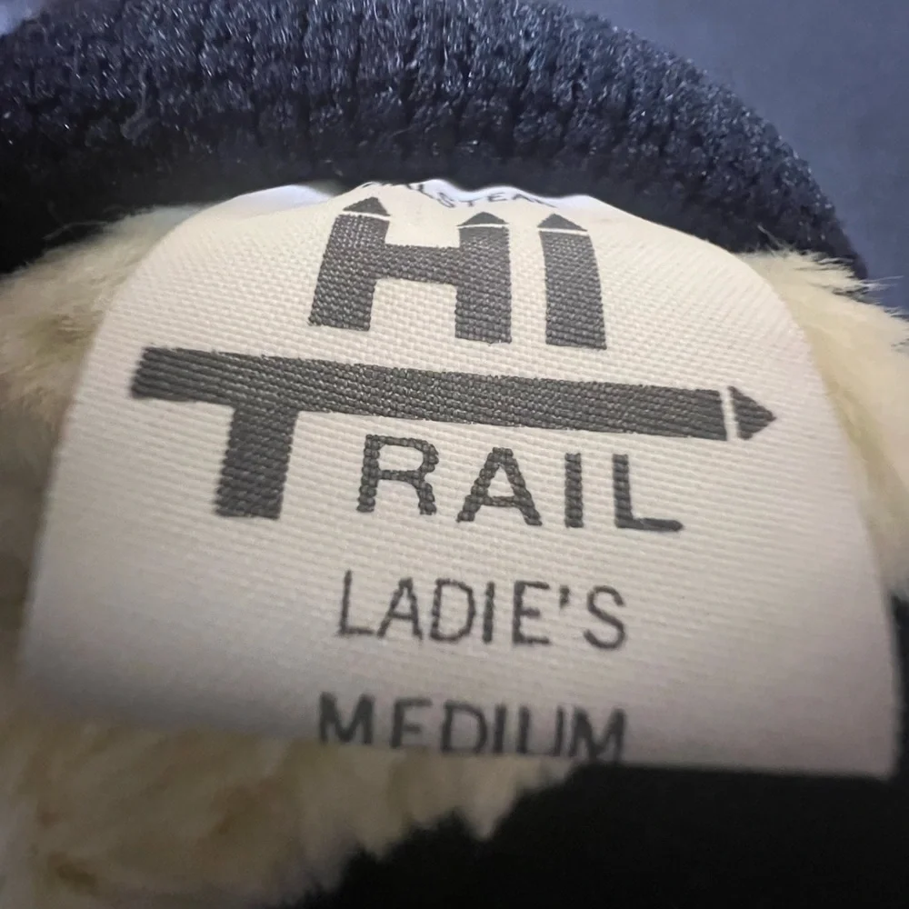 HALSTEAD HI TRAIL BLACK LADIES VINTAGE LEATHER INSULATED WINTER GLOVES  MEDIUM